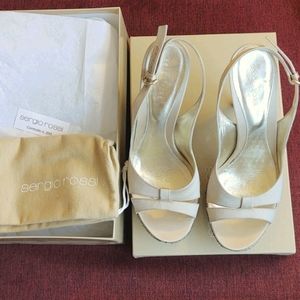 Sergio Rossi gold stilettos